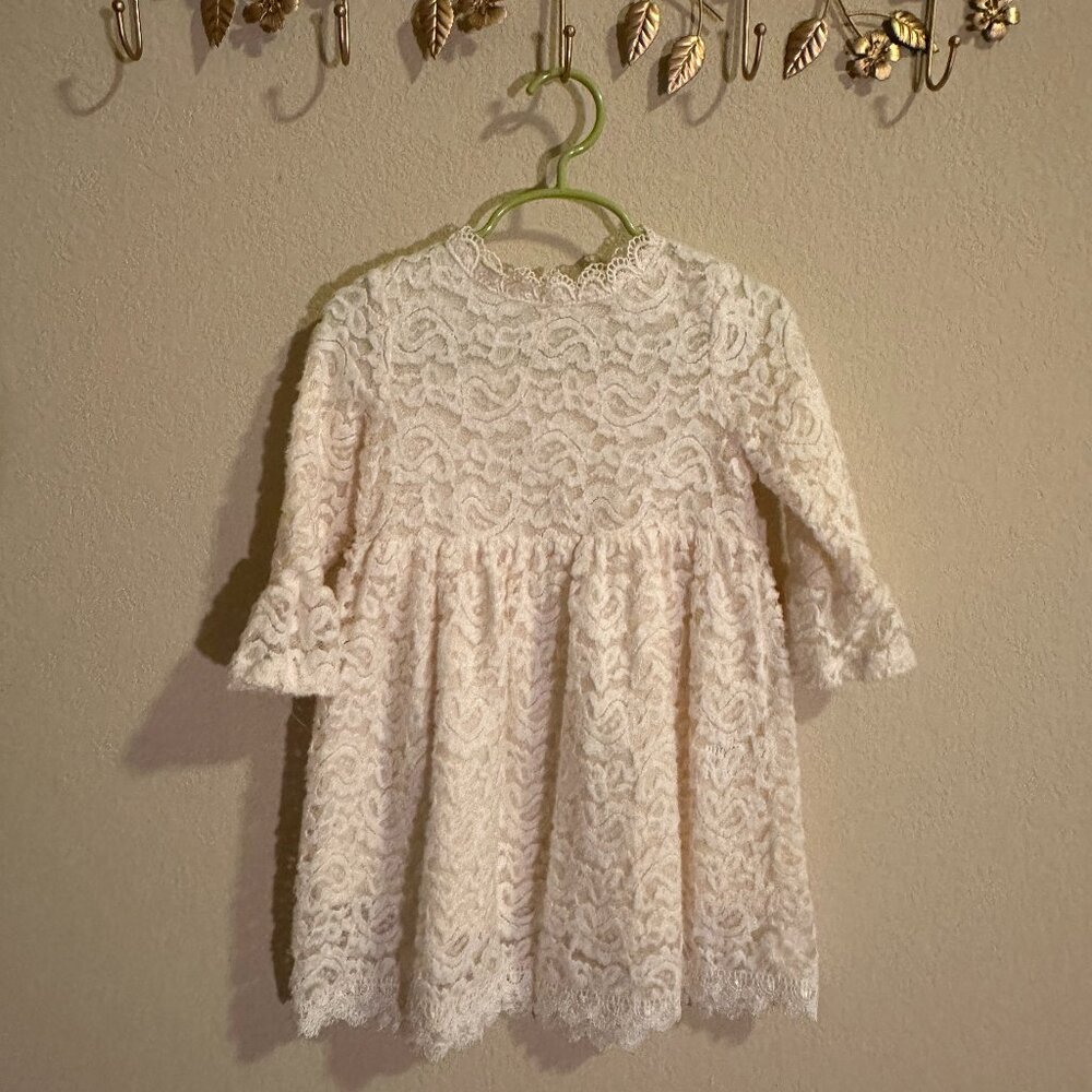 Vintage Ivory Girls dress - Just Couture - Size 2-3